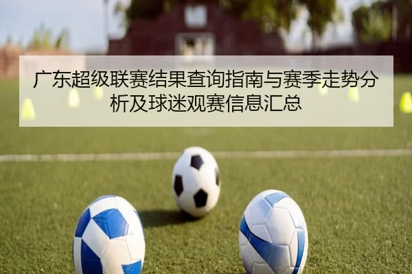 广东超级联赛结果查询指南与赛季走势分析及球迷观赛信息汇总